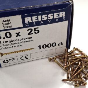 Facsavar Reisser sárgított 3x25 PZ