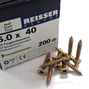 Facsavar Reisser sárgított 6x40 PZ