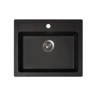 Mosogató Quadro60 600x500mm fekete